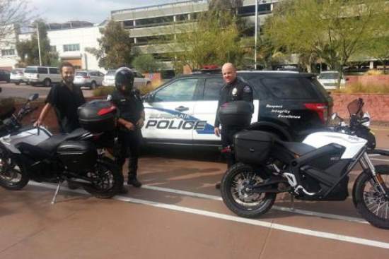 Burbank Police Department adopts Zero DSP Motorcycle 2015