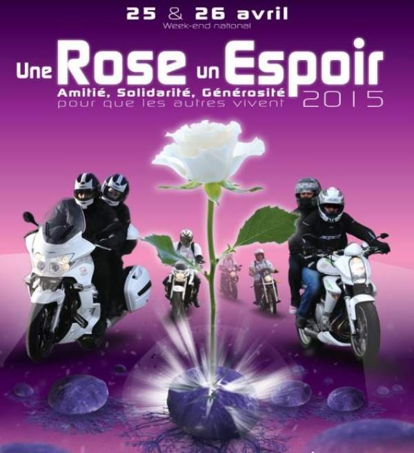 Une Rose Une Espoir French Day,Bikers riding again cancer